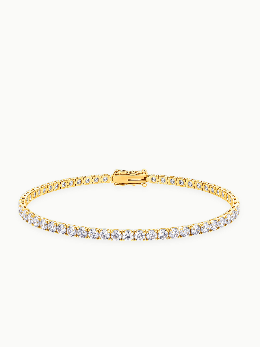 3mm (5.50 ctw) Round 4-Prong Lab Grown Diamond Tennis Bracelet