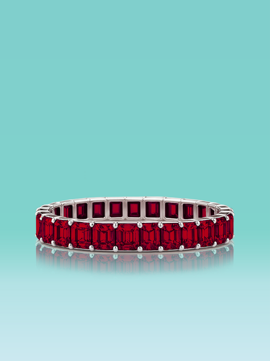 Rainbow Collection Lab Ruby Bracelet