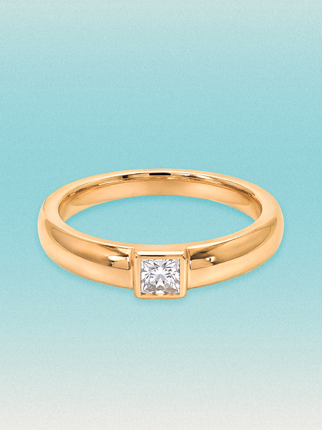 0.15 ctw Princess Bezel Lab Grown Diamond Band