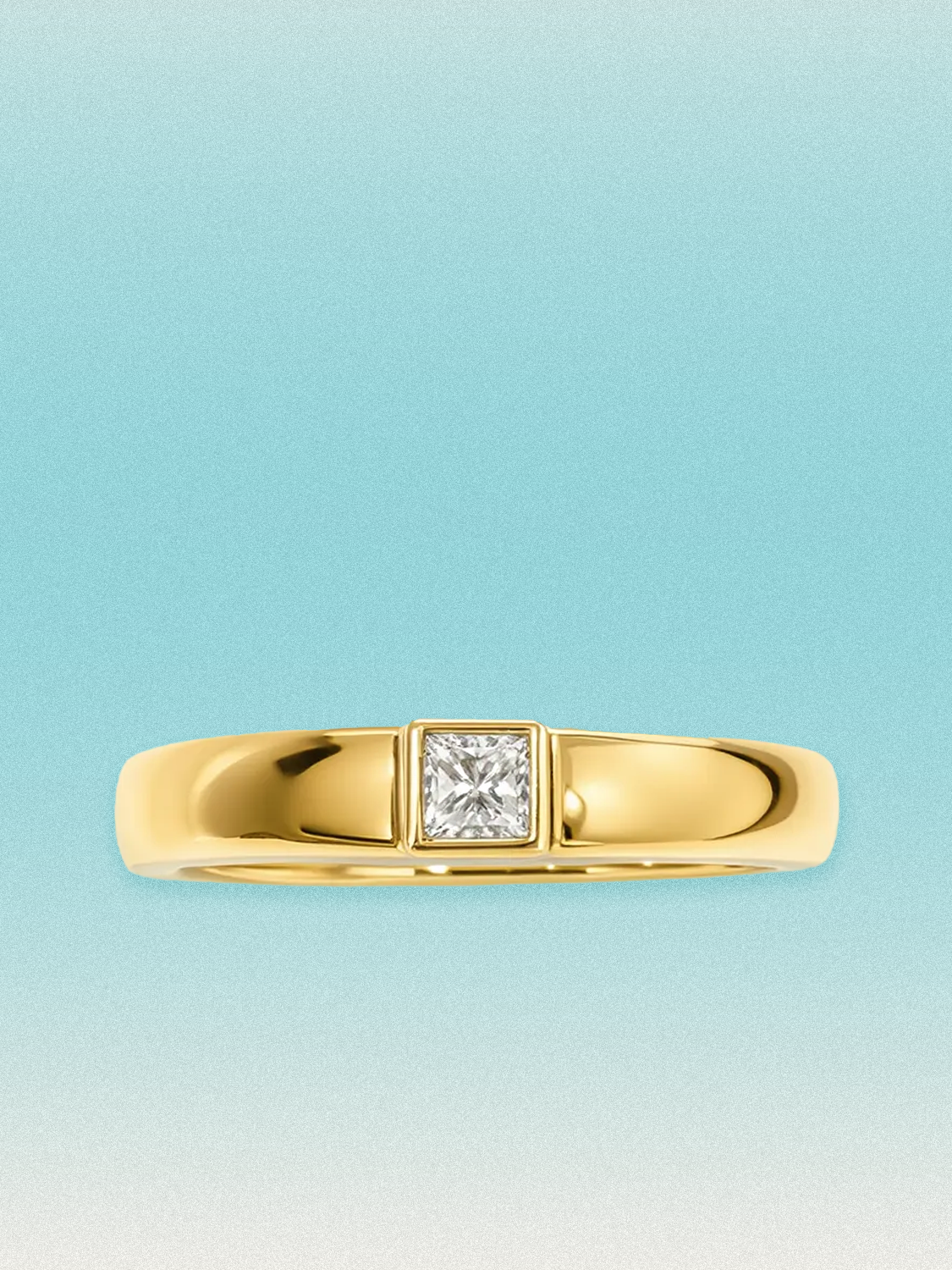 0.15 ctw Princess Bezel Lab Grown Diamond Band