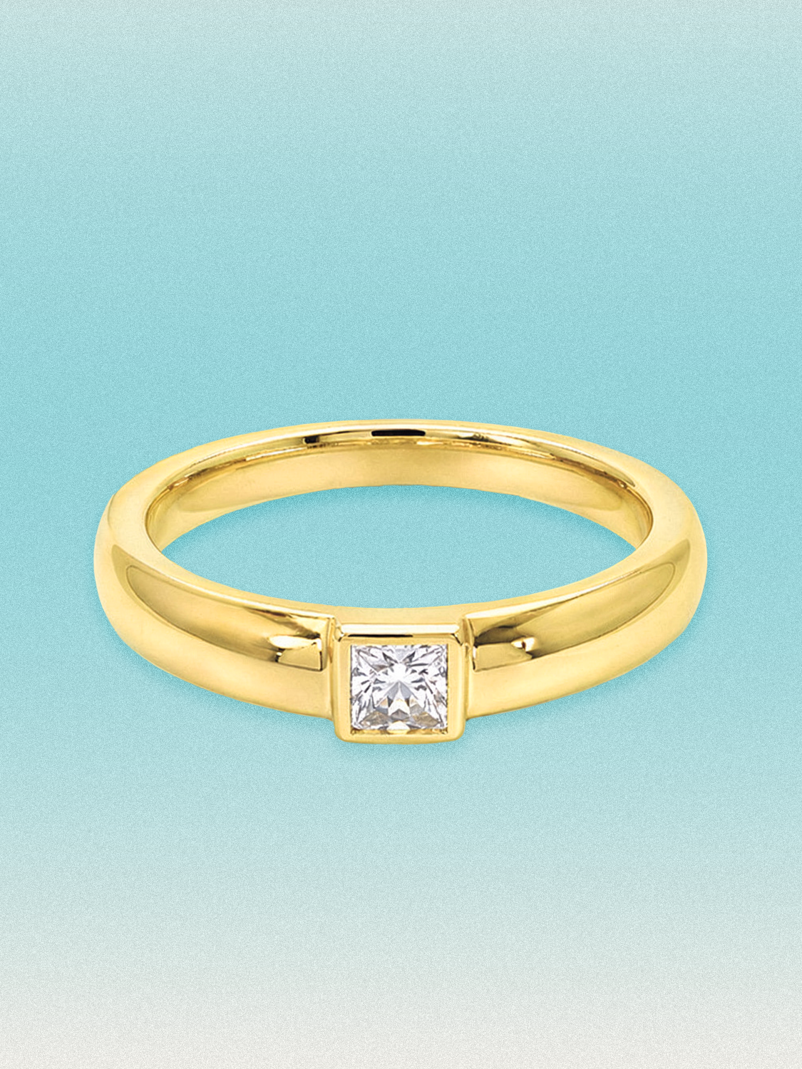 0.15 ctw Princess Bezel Lab Grown Diamond Band