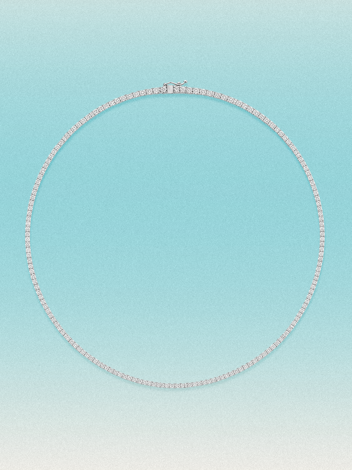 1.5mm Round 4-Prong Lab Grown Diamond Tennis Necklace