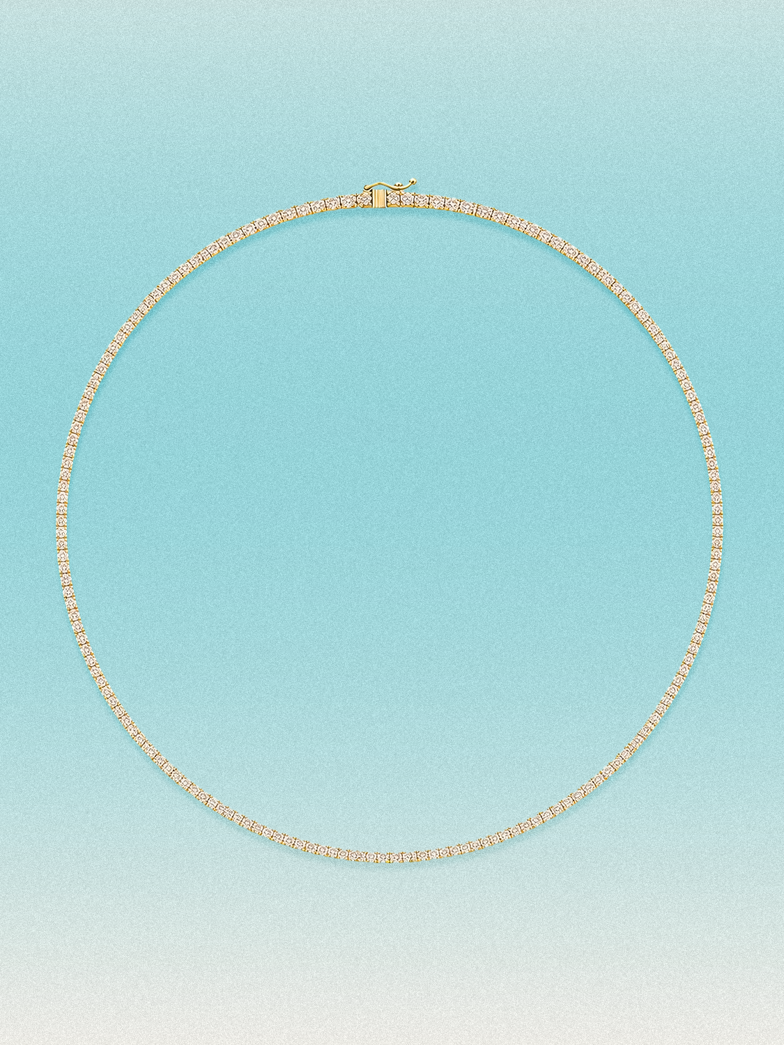 1.5mm Round 4-Prong Lab Grown Diamond Tennis Necklace