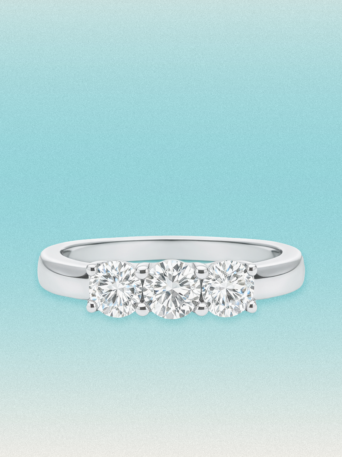 1.65 ctw Round Three-Stone Lab Grown Diamond Engagement Ring