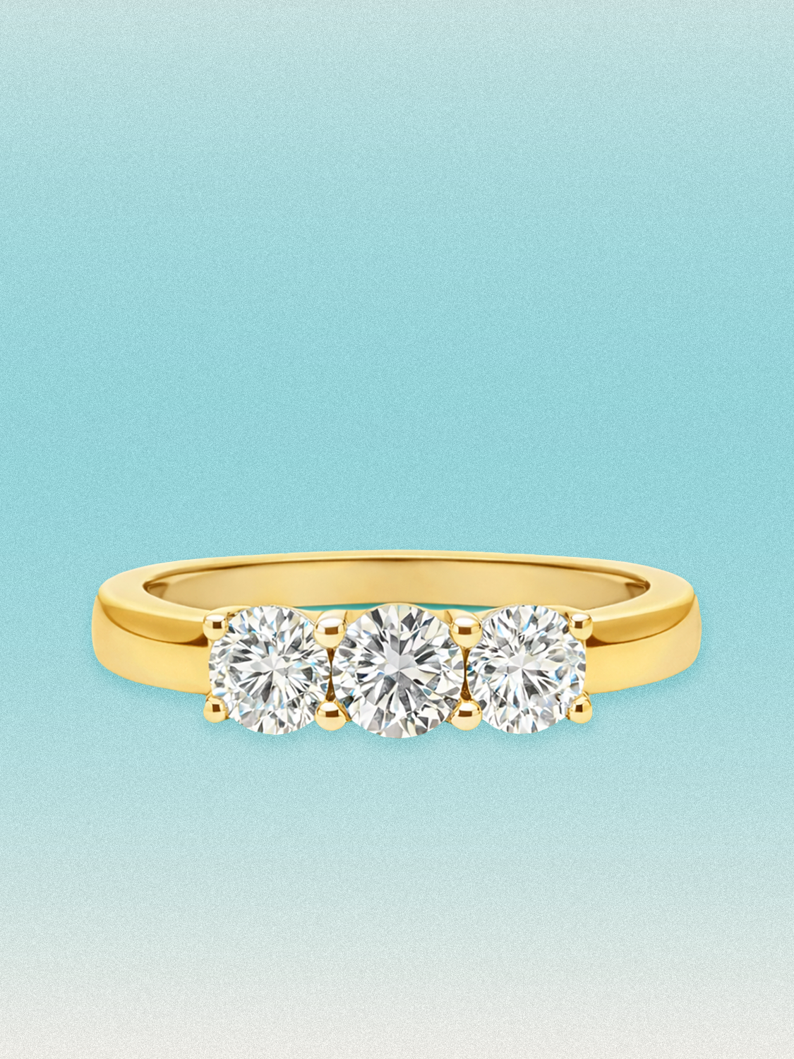 1.65 ctw Round Three-Stone Lab Grown Diamond Engagement Ring