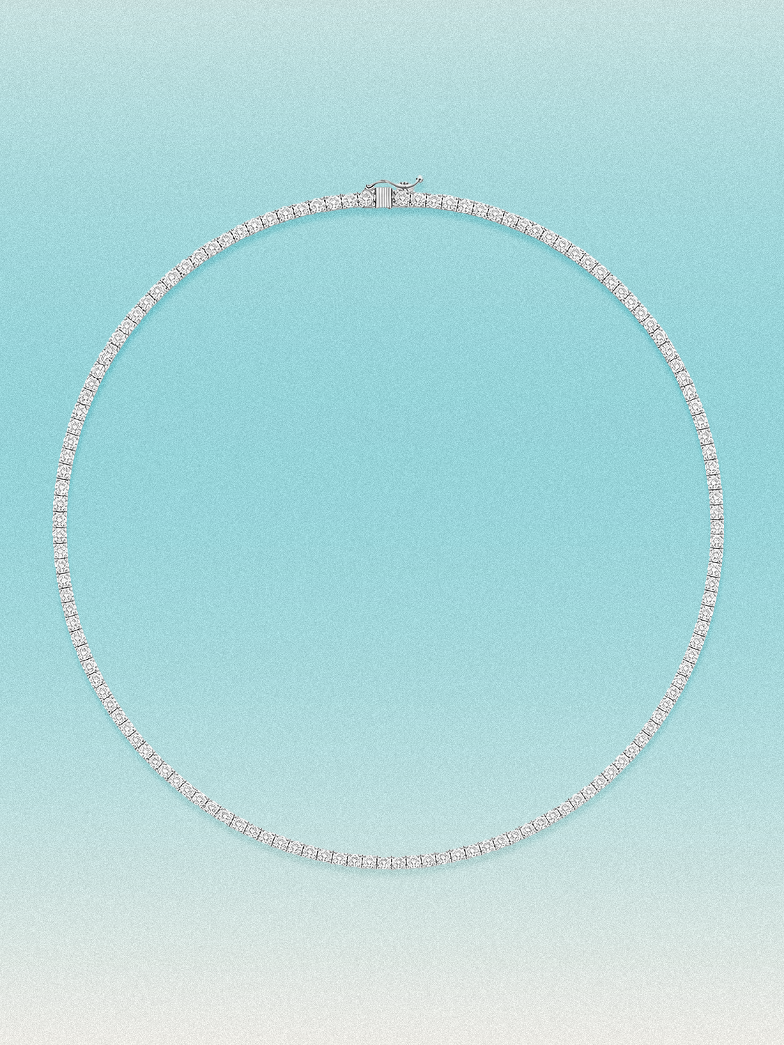 1.75mm Round 4-Prong Lab Grown Diamond Tennis Necklace