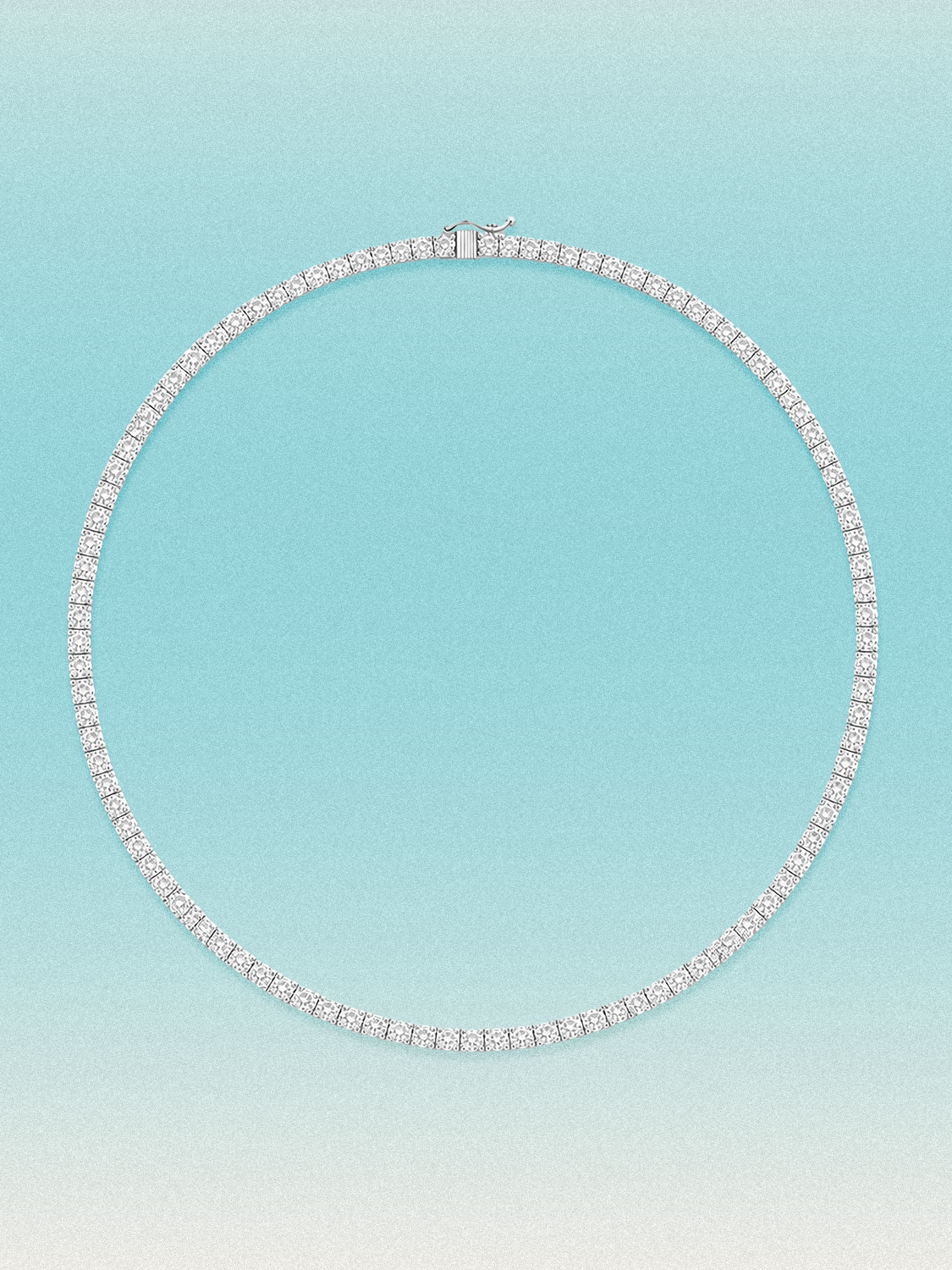 2.25mm Round 4-Prong Lab Grown Diamond Tennis Necklace