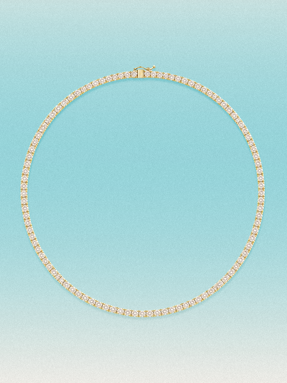 2.25mm Round 4-Prong Lab Grown Diamond Tennis Necklace