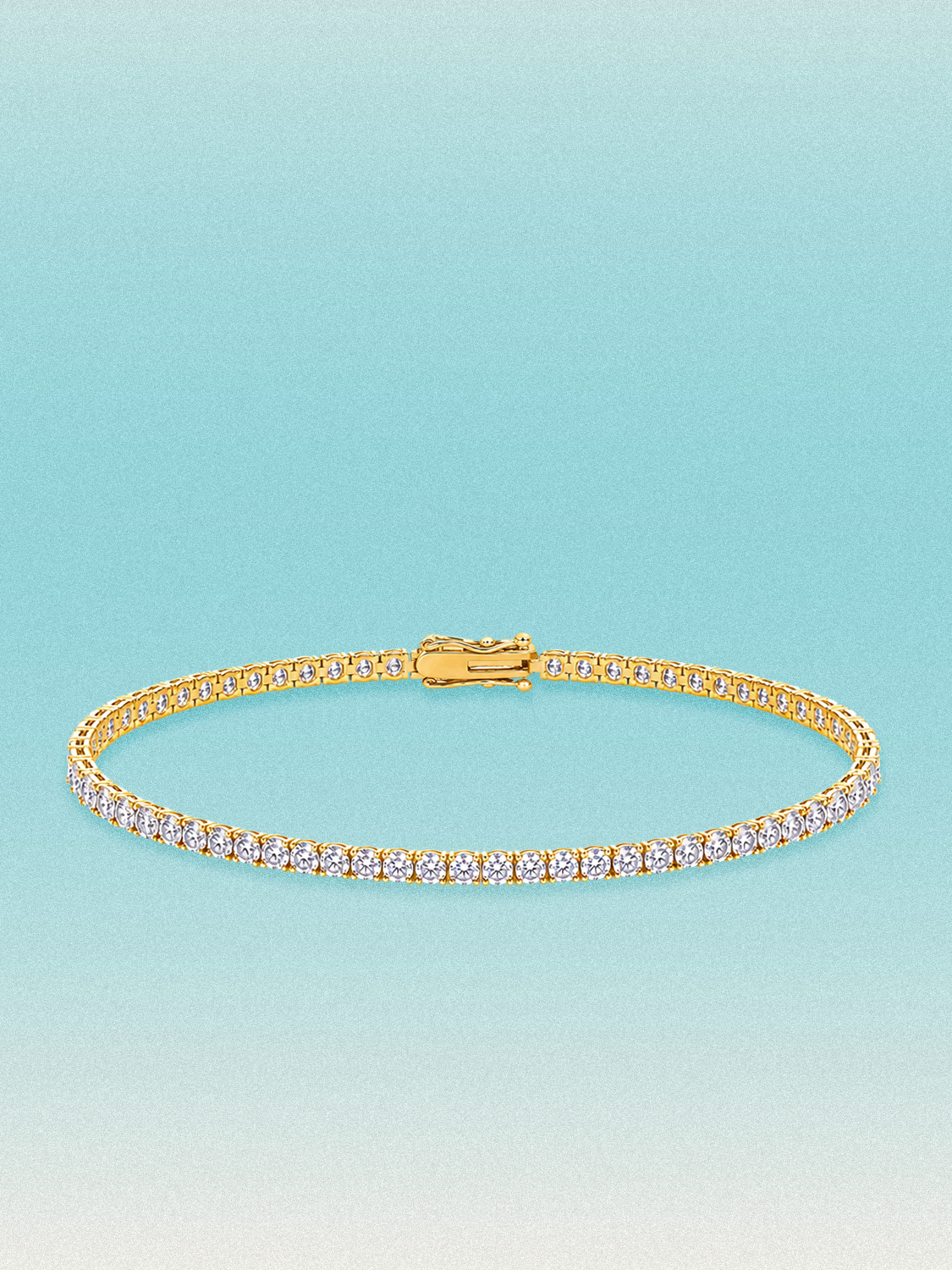 2.4mm Round 4-Prong Lab Grown Diamond Tennis Bracelet