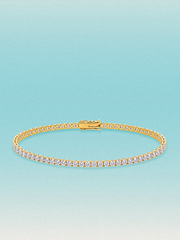 2.4mm Round 4-Prong Lab Grown Diamond Tennis Bracelet