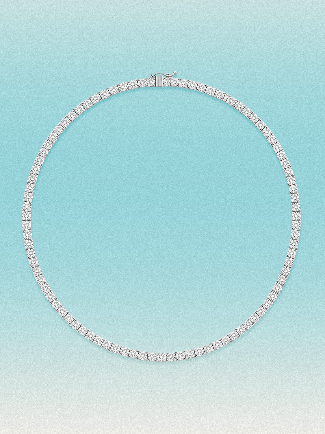2.5mm Round 4-Prong Lab Grown Diamond Tennis Necklace