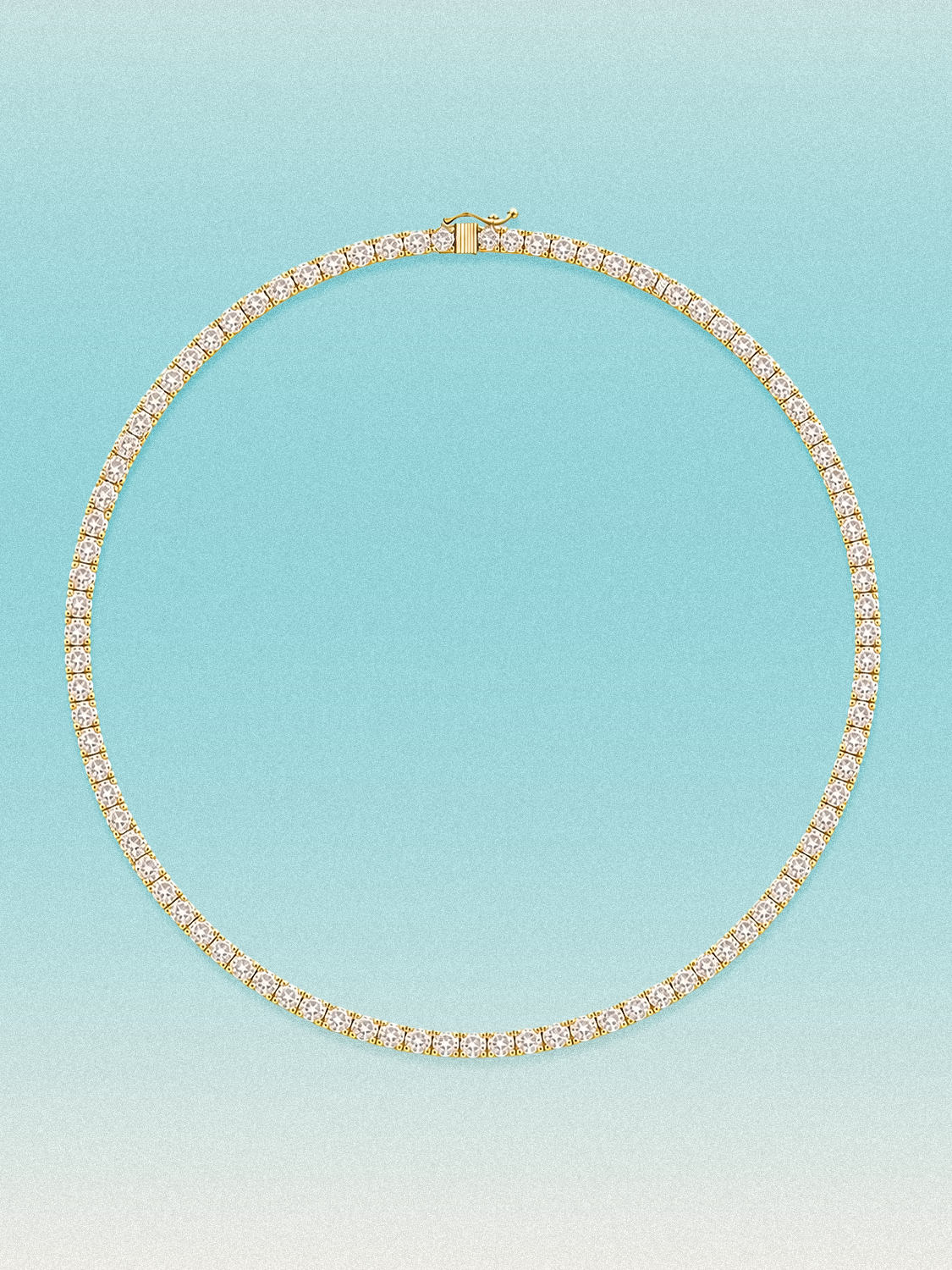 2.5mm Round 4-Prong Lab Grown Diamond Tennis Necklace