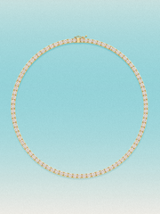 2.5mm Round 4-Prong Lab Grown Diamond Tennis Necklace