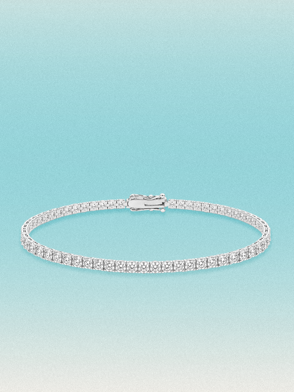 2.7mm Round 4-Prong Lab Grown Diamond Tennis Bracelet