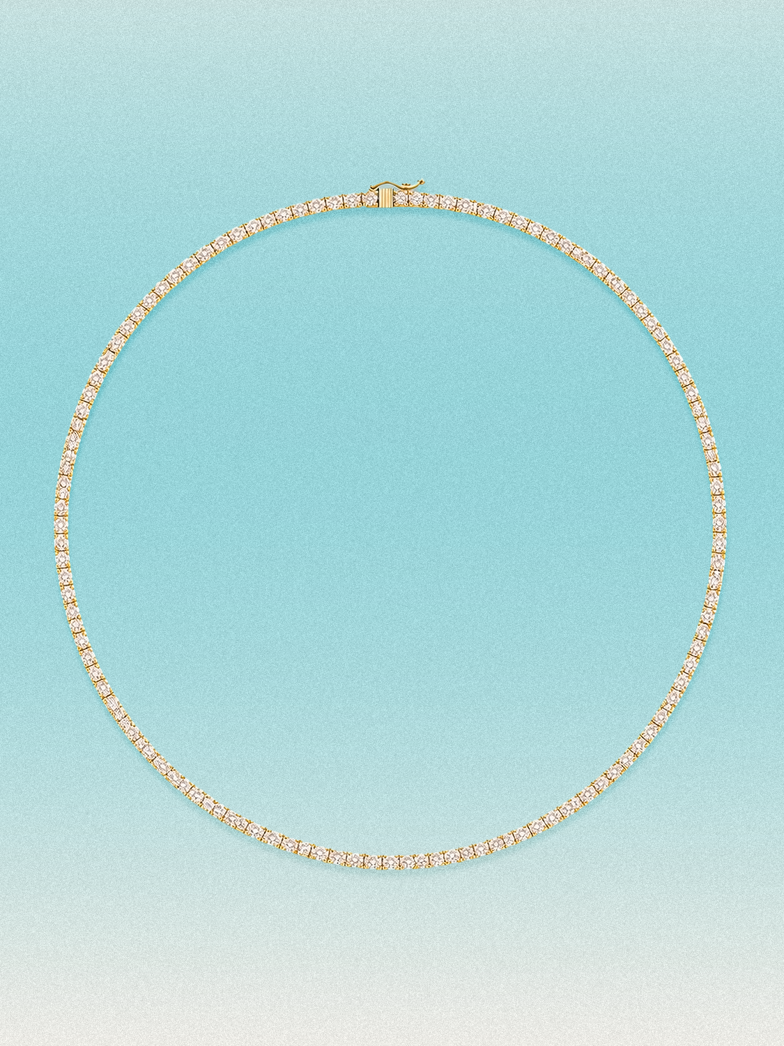 2mm Round 4-Prong Lab Grown Diamond Tennis Necklace