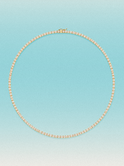 2mm Round 4-Prong Lab Grown Diamond Tennis Necklace