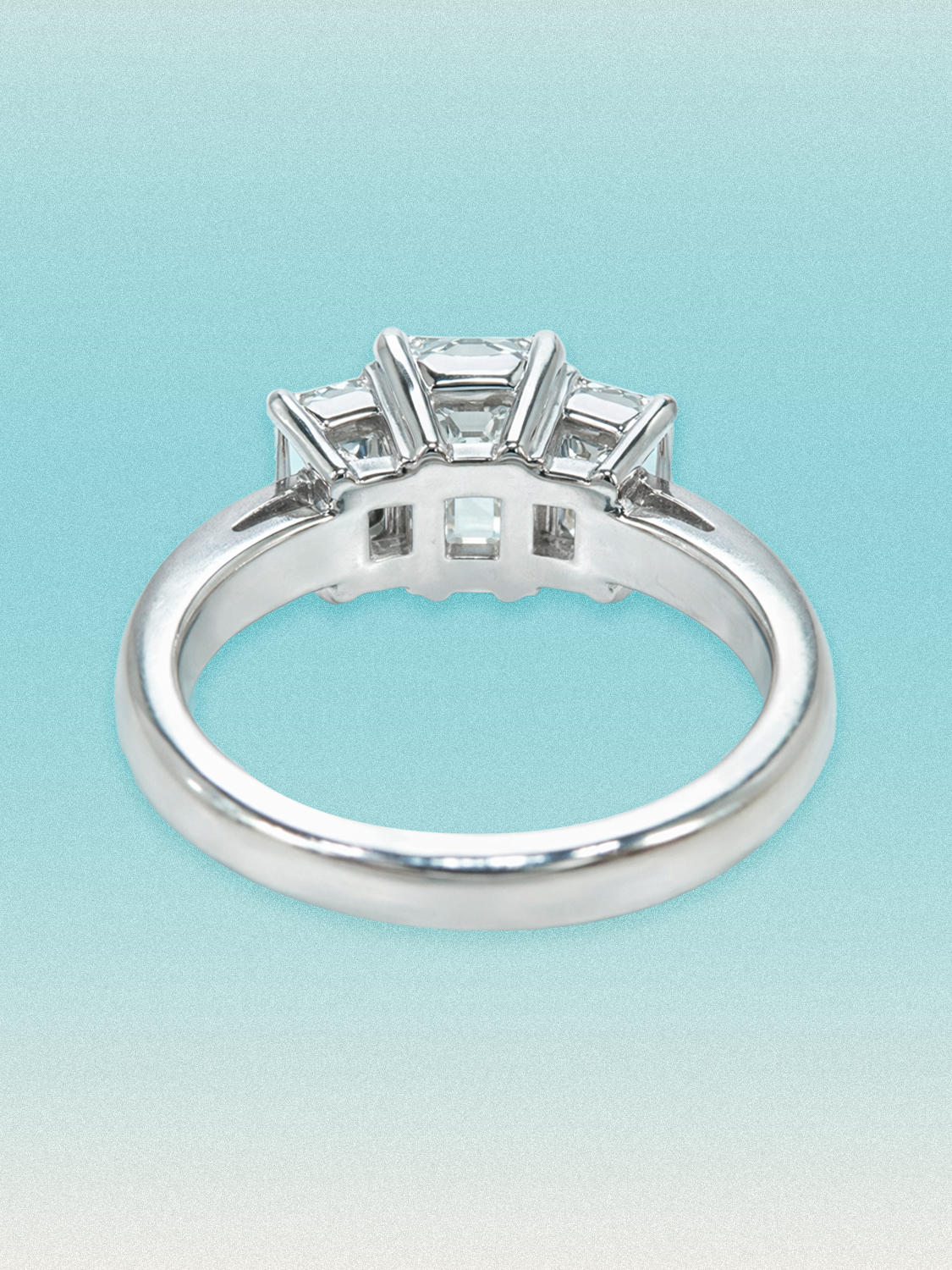 3.00 ctw Emerald Three-Stone Lab Grown Diamond Engagement Ring