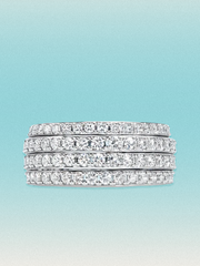 3.00 ctw Eternity Pave Lab Grown Diamond Multi Layered Band