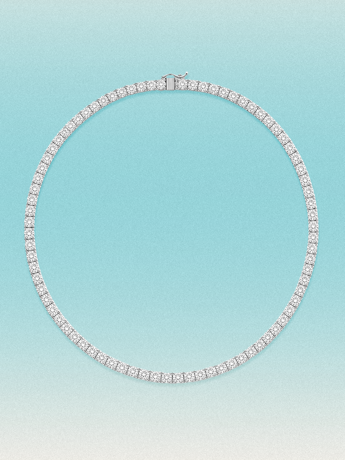 3.25mm Round 4-Prong Lab Grown Diamond Tennis Necklace