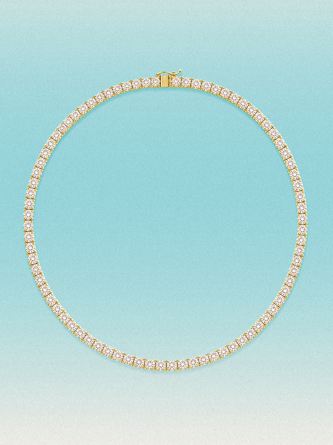 3.25mm Round 4-Prong Lab Grown Diamond Tennis Necklace