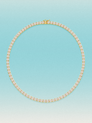 3.25mm Round 4-Prong Lab Grown Diamond Tennis Necklace