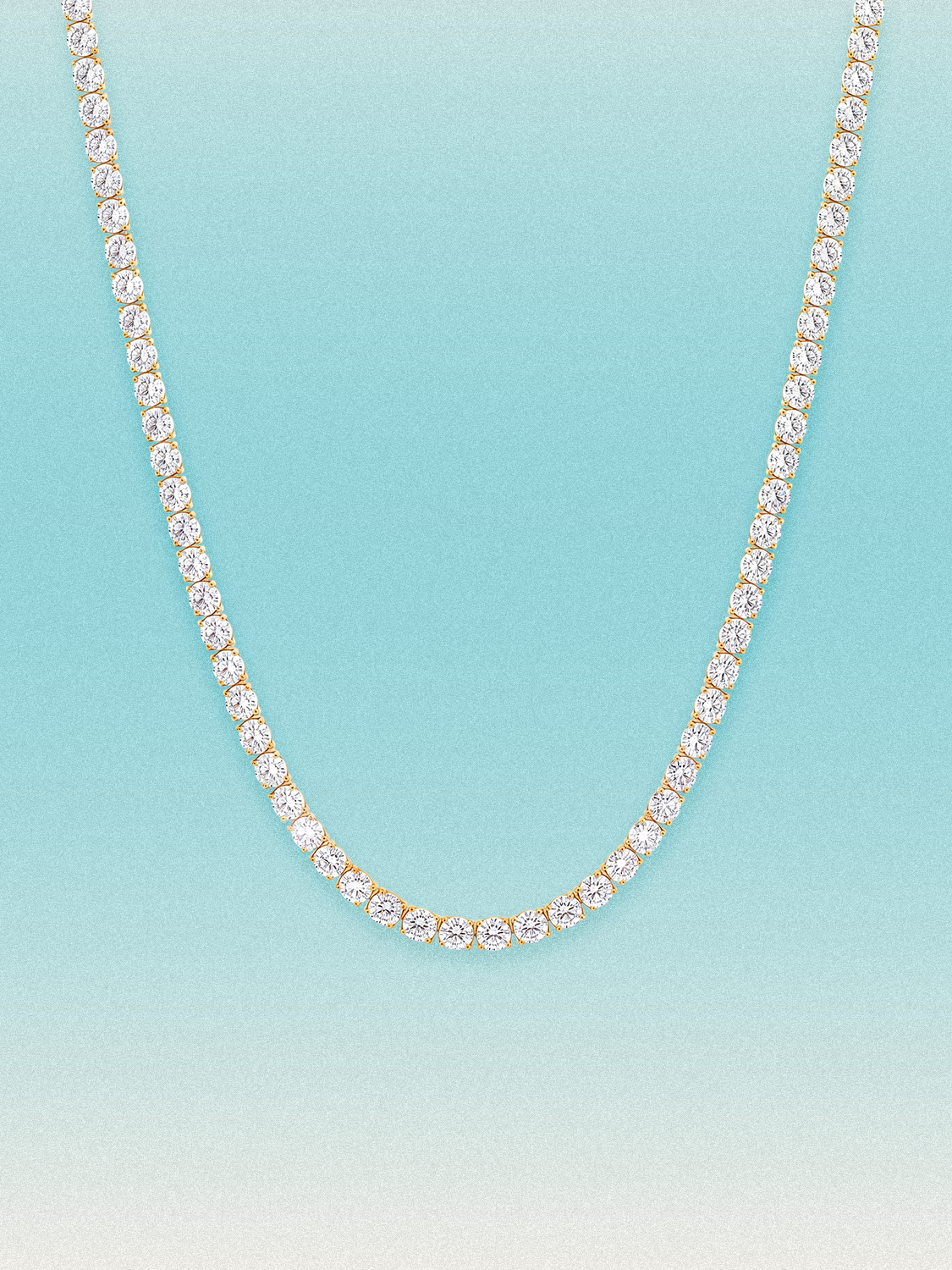 3.25mm (15.30-21.20 ctw) Round 4-Prong Lab Grown Diamond Tennis Necklace