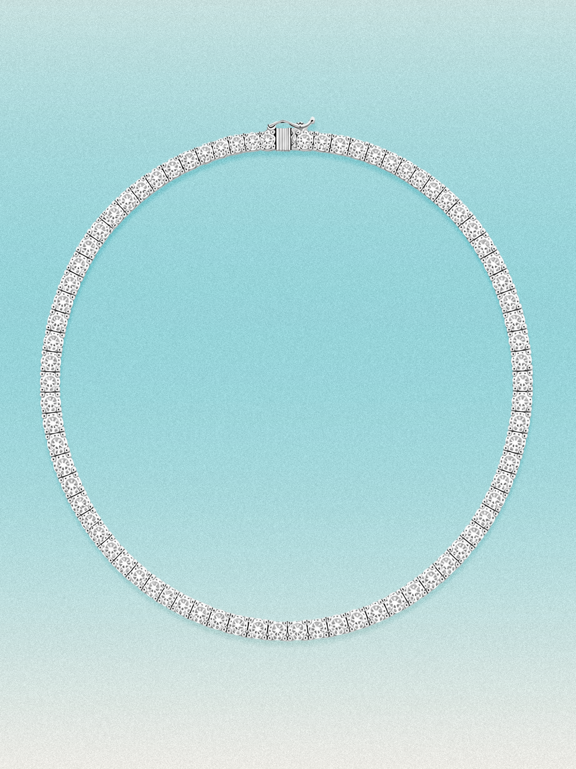 3.75mm Round 4-Prong Lab Grown Diamond Tennis Necklace