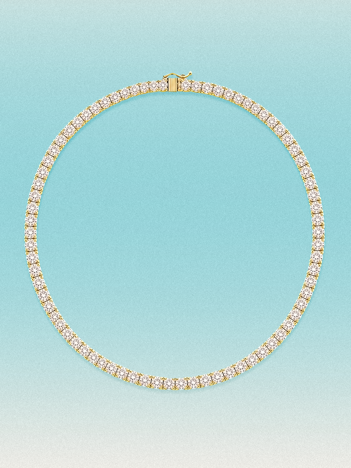 3.75mm Round 4-Prong Lab Grown Diamond Tennis Necklace