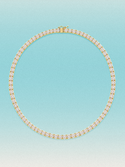 3.75mm Round 4-Prong Lab Grown Diamond Tennis Necklace