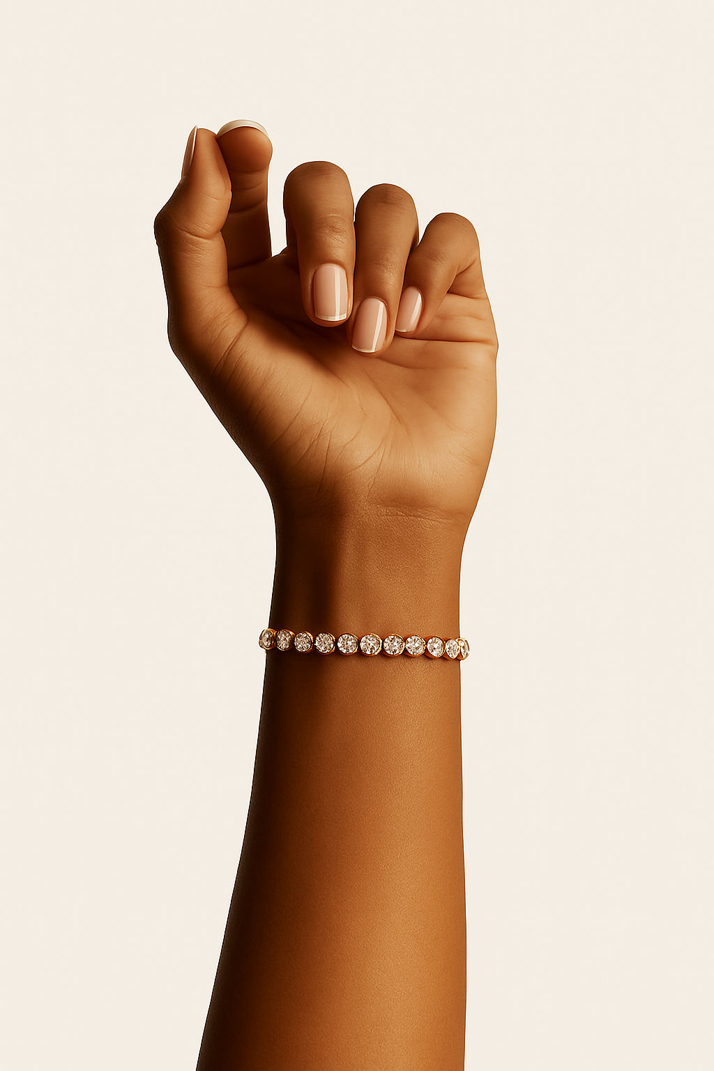 3 Prong Tennis Bracelet 14K (7 inch) still