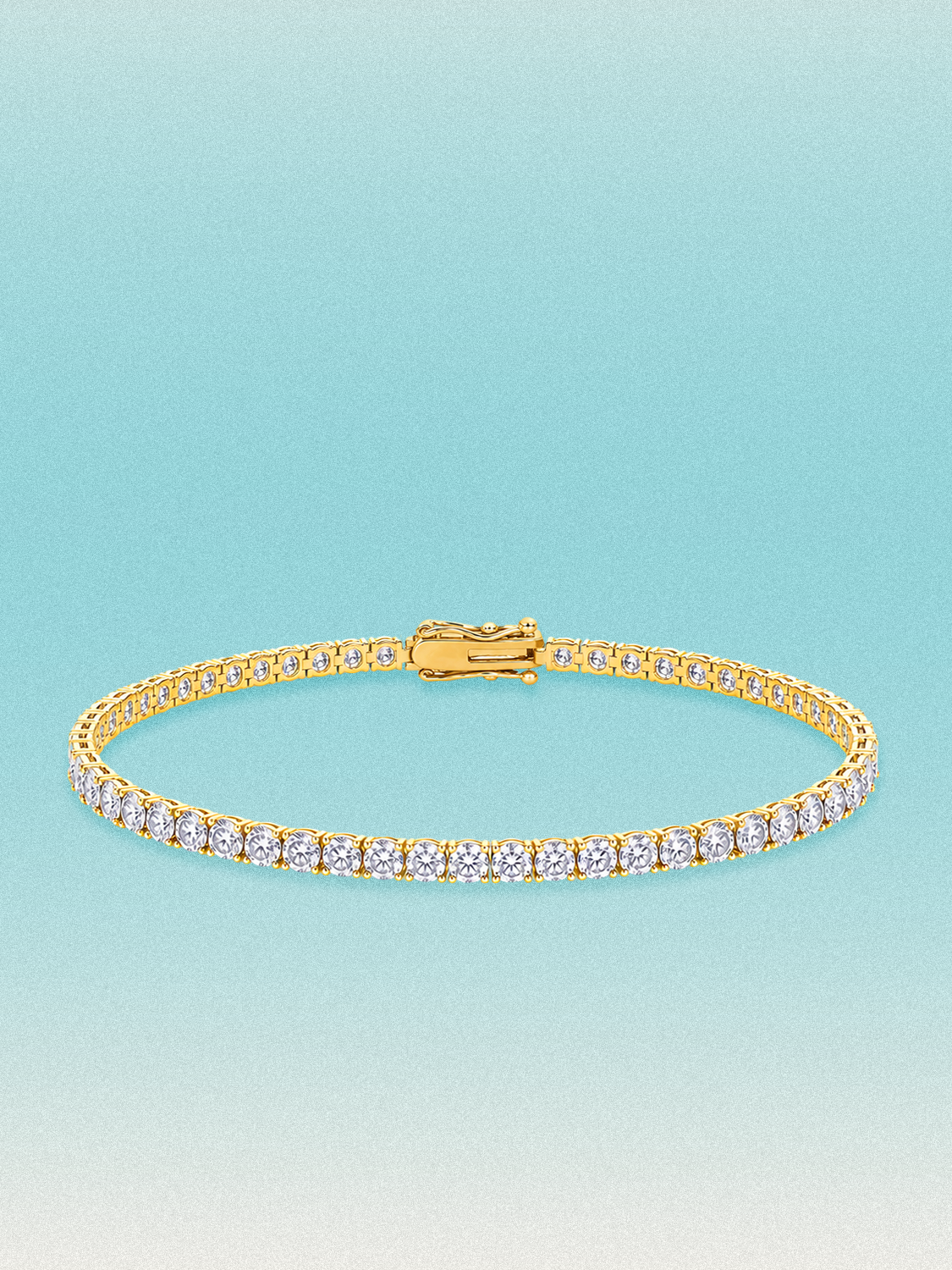 3mm Round 4-Prong Lab Grown Diamond Tennis Bracelet