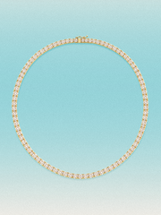 3mm Round 4-Prong Lab Grown Diamond Tennis Necklace