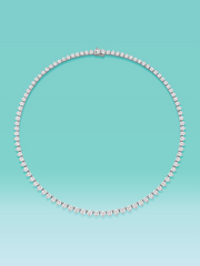 3 Prong Lab Diamond Tennis Necklace 14K (16inch / 4.5ct total)