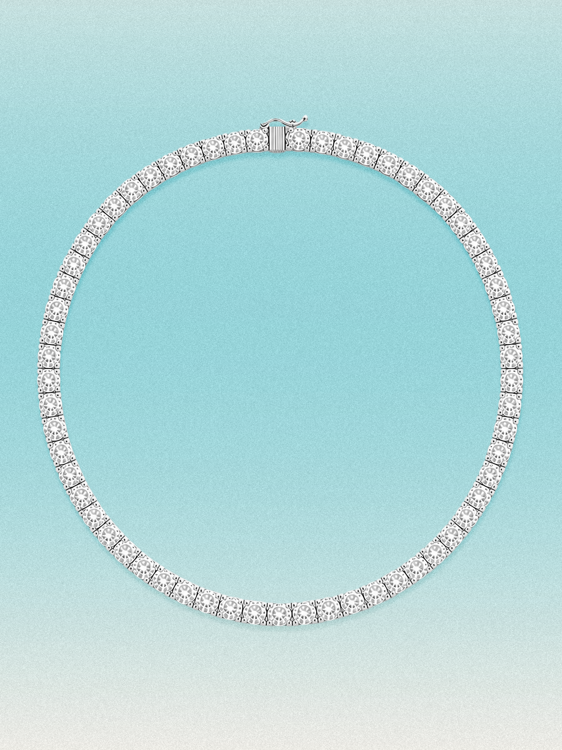 4.25mm Round 4-Prong Lab Grown Diamond Tennis Necklace