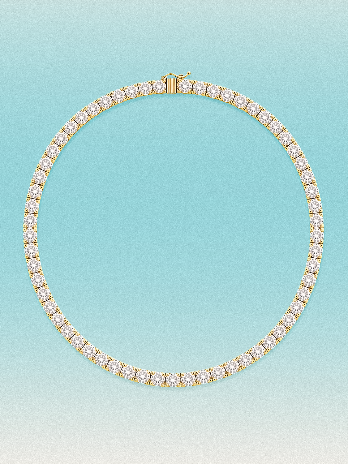 4.25mm Round 4-Prong Lab Grown Diamond Tennis Necklace