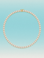 4.25mm Round 4-Prong Lab Grown Diamond Tennis Necklace