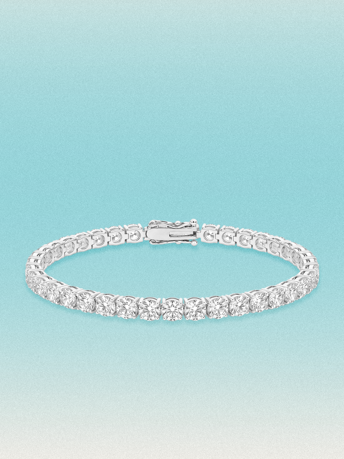 4.3mm Round 4-Prong Lab Grown Diamond Tennis Bracelet