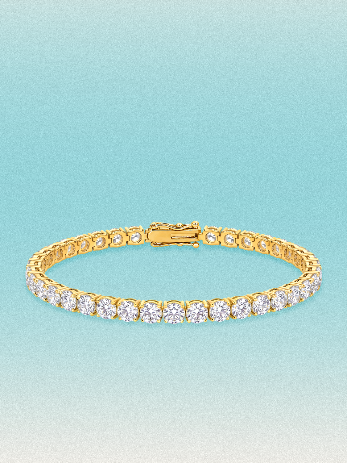 4.3mm Round 4-Prong Lab Grown Diamond Tennis Bracelet