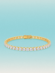 4.3mm Round 4-Prong Lab Grown Diamond Tennis Bracelet