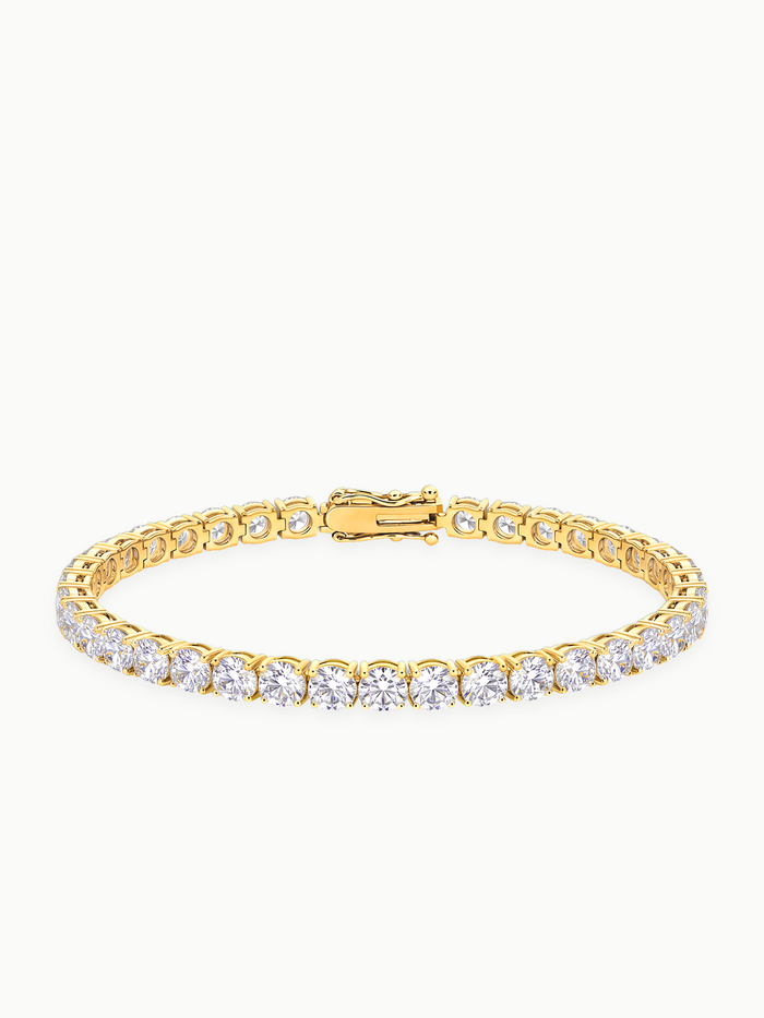 4.3mm (12.00 ctw) Round 4-Prong Lab Grown Diamond Tennis Bracelet