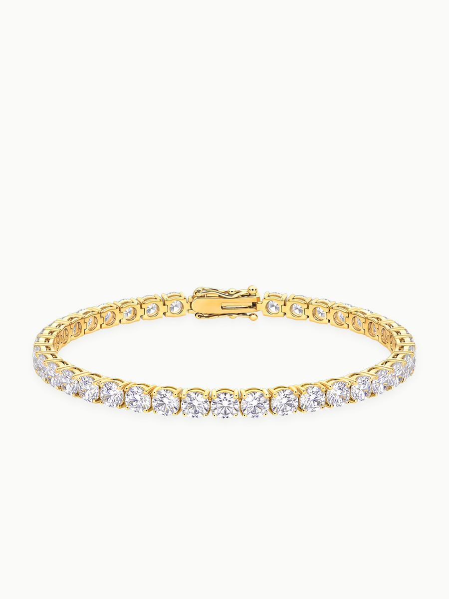 4.3mm (12.00 ctw) Round 4-Prong Lab Grown Diamond Tennis Bracelet