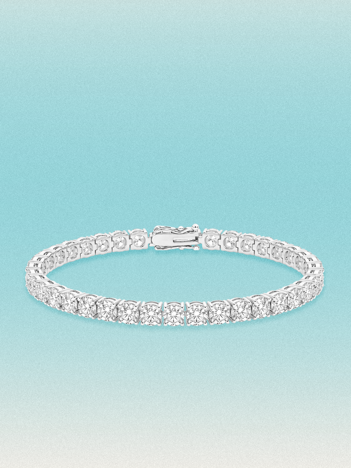 4.6mm Round 4-Prong Lab Grown Diamond Tennis Bracelet