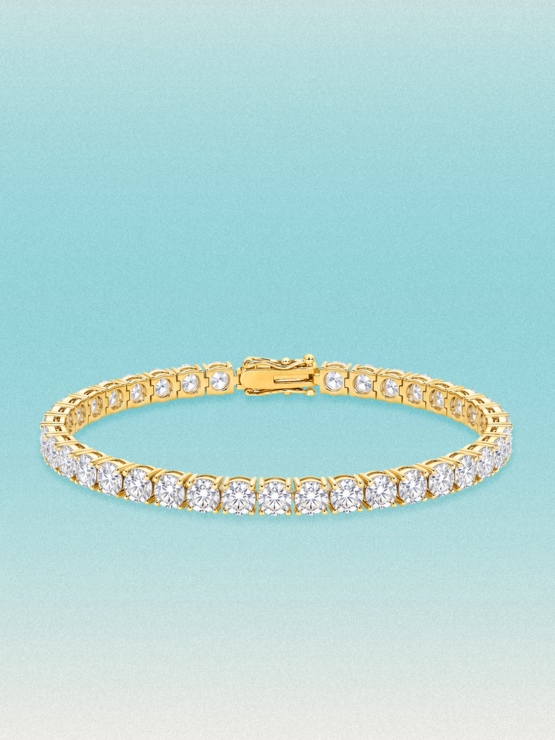 4.6mm Round 4-Prong Lab Grown Diamond Tennis Bracelet