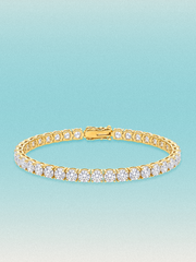 4.6mm Round 4-Prong Lab Grown Diamond Tennis Bracelet