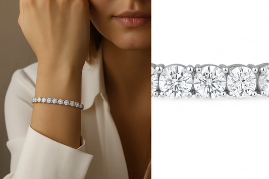 4 Prong Tennis Bracelet 14K (7 inch)