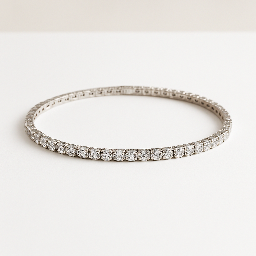 4 Prong Tennis Bracelet 14K (7 inch)