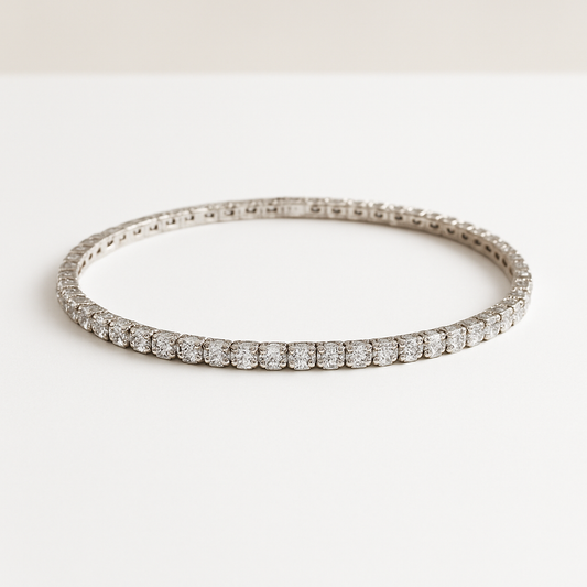 4 Prong Tennis Bracelet 14K (7 inch)