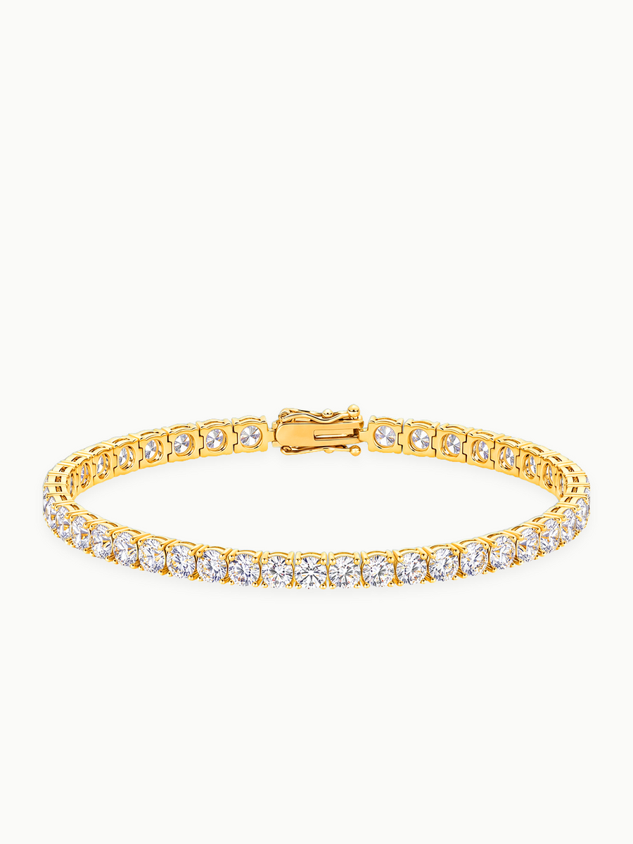 4mm (10.00 ctw) Round 4-Prong Lab Grown Diamond Tennis Bracelet