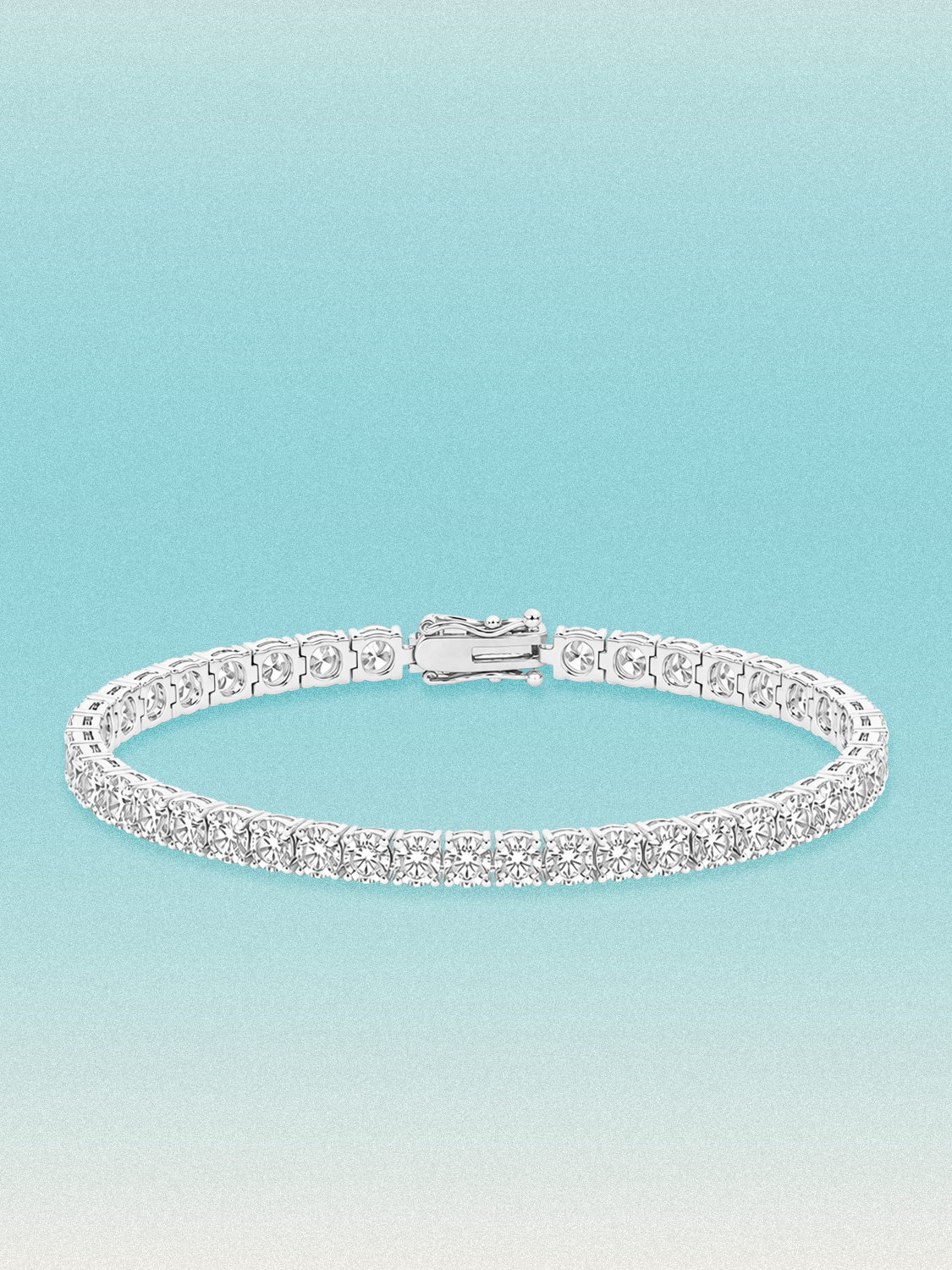 4mm Round 4-Prong Lab Grown Diamond Tennis Bracelet