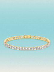 4mm Round 4-Prong Lab Grown Diamond Tennis Bracelet